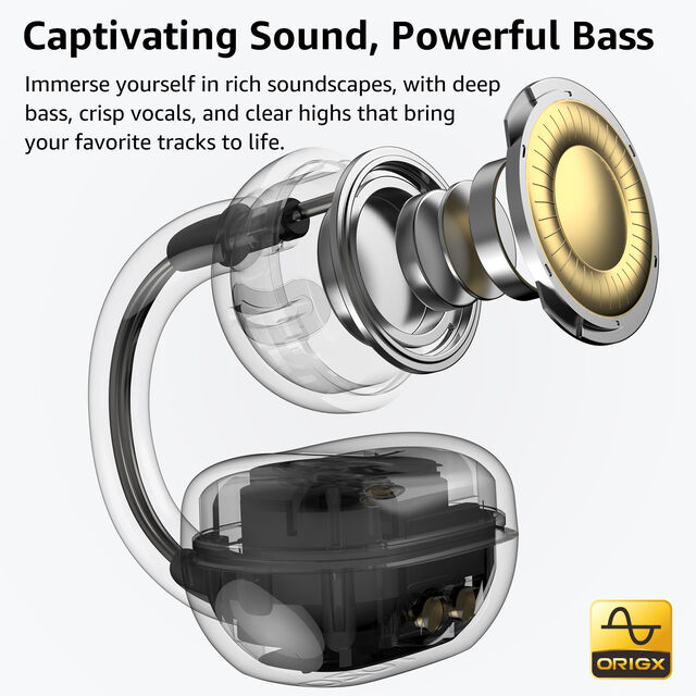 Casque sans fil léger et confortable TOZO OpenRhyme à clip d'oreille ouverte