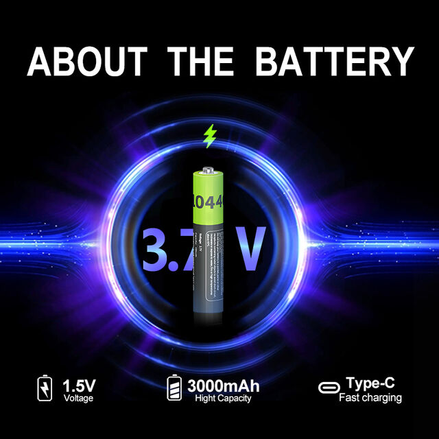 Batería Recargable Universal 10440 666mWh 3.7V 180mAh Li-ion de Larga Vida Útil con Cable de Carga