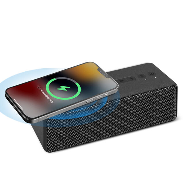 Altavoz Bluetooth Portátil OZZIE D20 20W con Cargador Inalámbrico Integrado para Uso Móvil