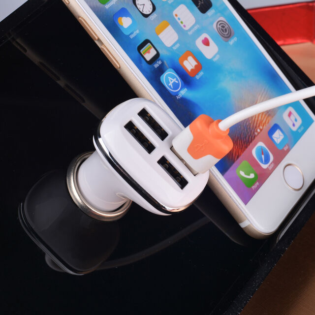 Chargeur de Voiture Golf Shell Haute Puissance 5V5.1A avec 4 Ports USB, Sortie USB avec IC Intelligent