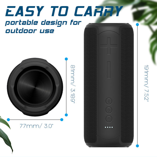 Nuevo altavoz Bluetooth premium más vendido de 2023, altavoz inalámbrico de tela para el hogar de 20W con graves