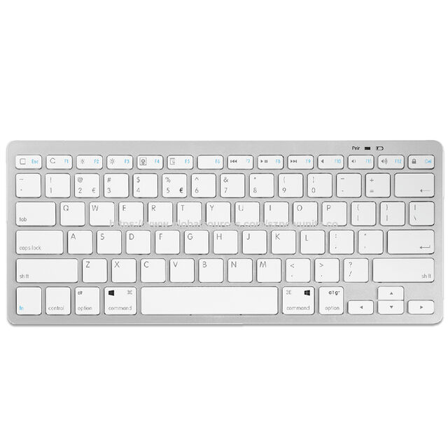 Ensemble Clavier et Souris Portable Slim 2.4G avec Nano Récepteur USB - Souris Optique Sans Fil