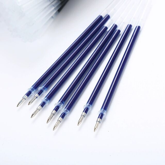 Recambio Universal para Bolígrafo Neutro, Punta de Bala de 0.5mm, Tubo de Aguja para Firma