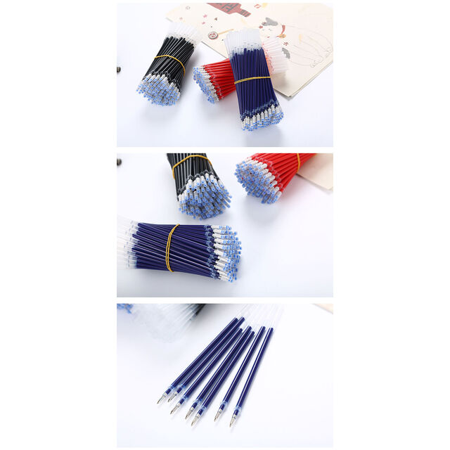 Recambio Universal para Bolígrafo Neutro, Punta de Bala de 0.5mm, Tubo de Aguja para Firma