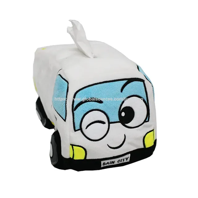 Almohada Cojín Coche de Peluche Lindo para Niños de 35cm - Juguete de Peluche Vehículo