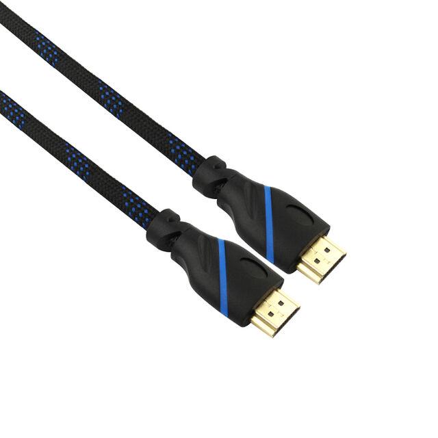 HDMI-Kabel mit 24K-vergoldetem Stecker, 7,6 mm PVC-Außen-Ø