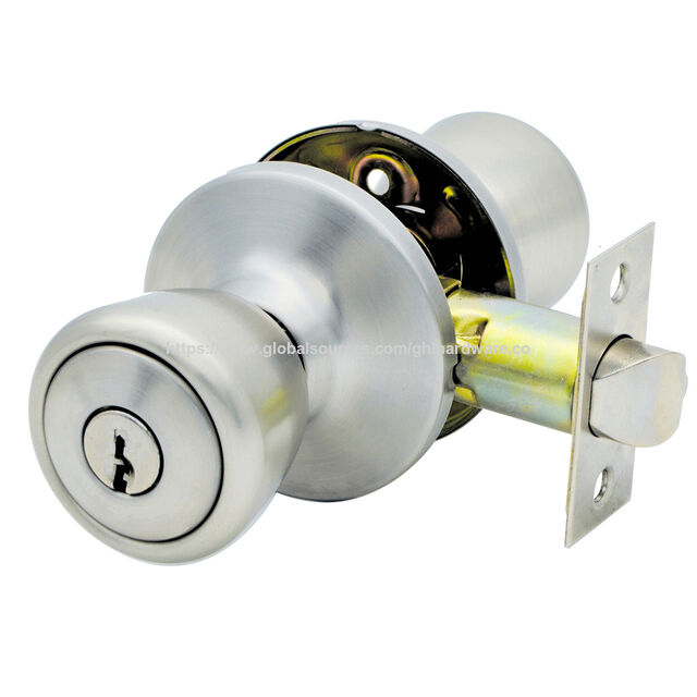 Prix d'Usine en Gros Serrure Bouton Tulipe Noir Mat à Axe Demi-lune pour Fonction d'Entrée