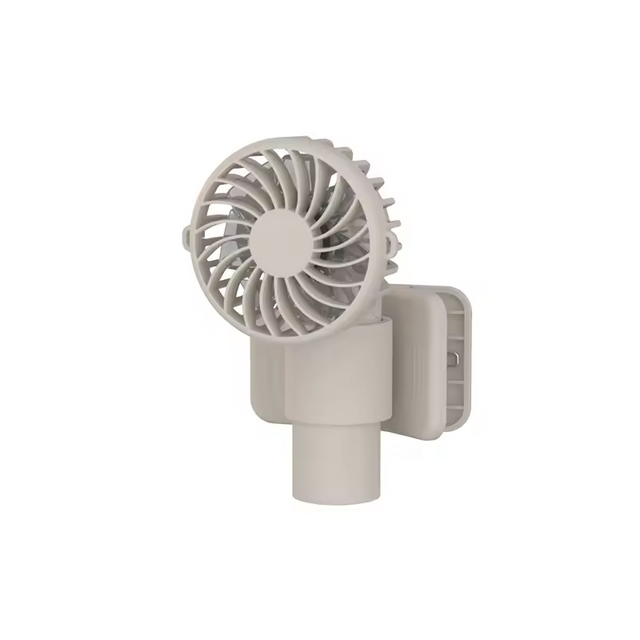 Mini Ventilateur Portable Multifonction à Clip - Moteur sans Balai Pliable à Batterie pour Voiture et Camping-Car, Camping en Plein Air, Sports