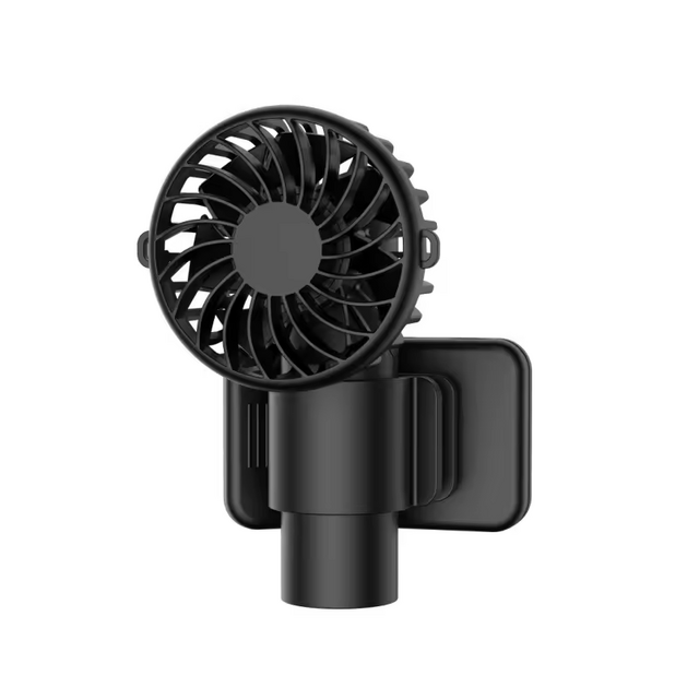 Mini Ventilateur Portable Multifonction à Clip - Moteur sans Balai Pliable à Batterie pour Voiture et Camping-Car, Camping en Plein Air, Sports