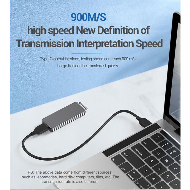 علبة خارجية NVME M.2 SSD صغيرة جدًا من سبائك الألومنيوم لـ 2242 SSD
