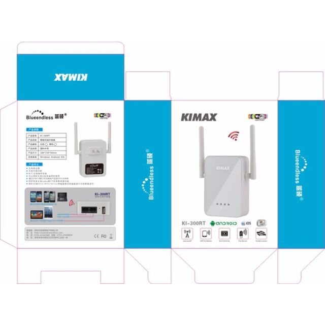 Repetidor Wifi Inalámbrico N 300Mbps 802.11n/b/g - Amplificador de Señal Wifi para Extender Cobertura