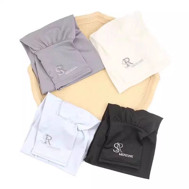 Manchons en soie glacée pour hommes, étendus et élargis, protection solaire d'été, manches anti-UV, manchons de bras