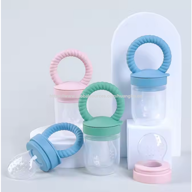 Chupeta alimentadora de alimentos frescos para bebês, alimentador de frutas com bico de silicone livre de BPA, alimentador de frutas para bebês, bicos de mamadeira