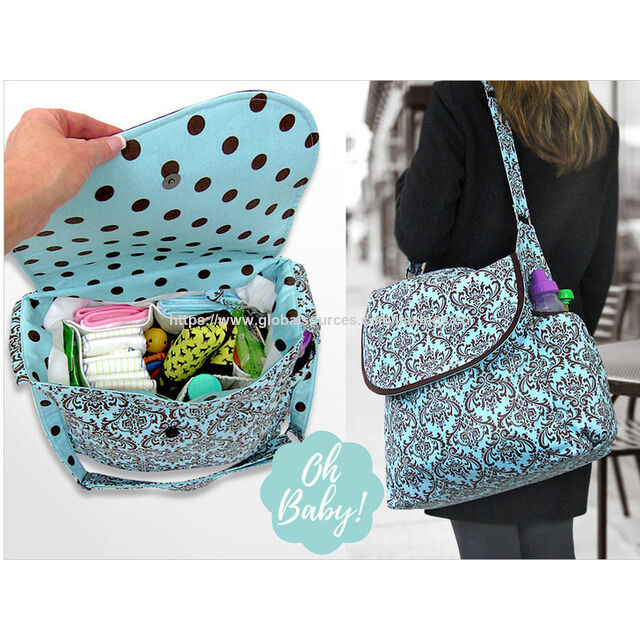 Bolsa de Fraldas Impermeável Multifuncional para Mães - Bolsa de Troca de Bebê