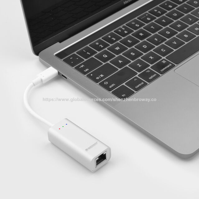 Convertidor Ethernet Broway Elegante, Soporta Convertidor USB Ethernet RJ45 de 10/100/1000Mbps