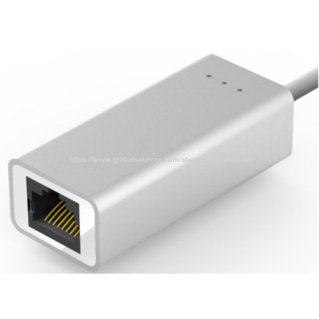 Convertidor Ethernet Broway Elegante, Soporta Convertidor USB Ethernet RJ45 de 10/100/1000Mbps