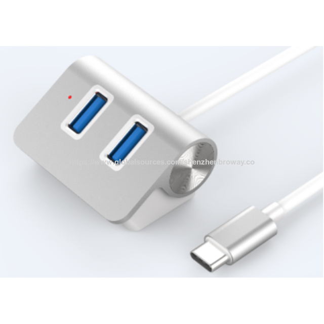 Concentrador USB 3.0 de 4 puertos Broway + Cargador de 3 puertos con salida de 2.4A para expandir el concentrador USB de PC y portátil