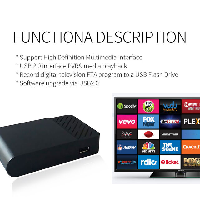 Convertisseur Numérique ATSC Tuner TV ATSC Récepteur TV Numérique Boîtier TV MPEG-4