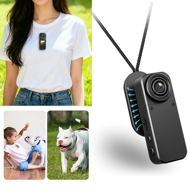 Mini Caméra Sport Vandlion A75 4K Écran Tactile WiFi pour Prises de Vue POV, Aimant Puissant, Convient pour la Randonnée et le Vélo