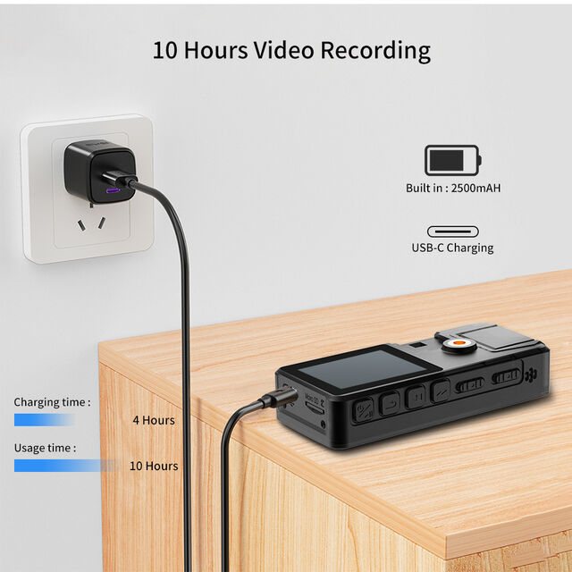 Cámara Mini HD Vandlion A39 1080P 3000mAh Videocámara Portátil Pequeña con Rotación de 180 Grados, Cámara Deportiva DV para Bicicleta y Coche