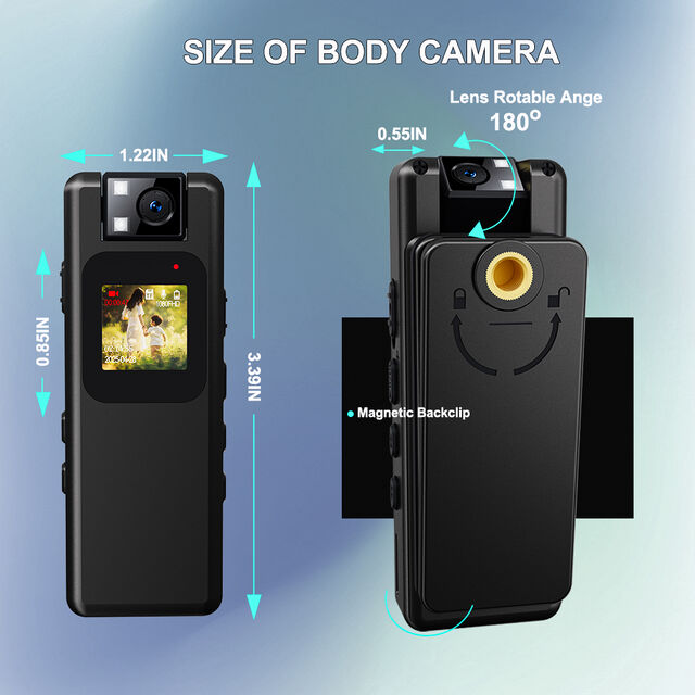 Mini Cámara Vandlion A57 HD 1080P con Detección de Movimiento, Grabadora de Voz, Batería Grande de 1000mAh, Videocámaras Deportivas DV