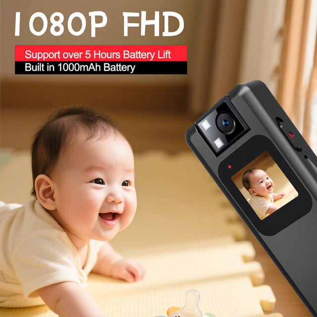 Mini Cámara Vandlion A57 HD 1080P con Detección de Movimiento, Grabadora de Voz, Batería Grande de 1000mAh, Videocámaras Deportivas DV