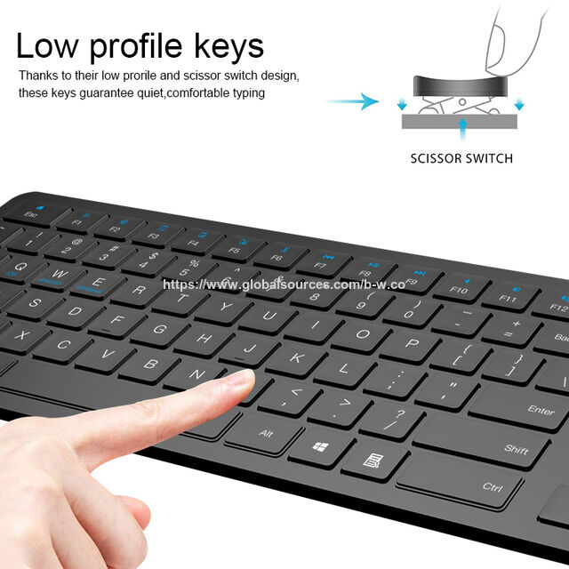 Teclado de escritório multimídia fino com fio USB ergonômico padrão britânico em promoção
