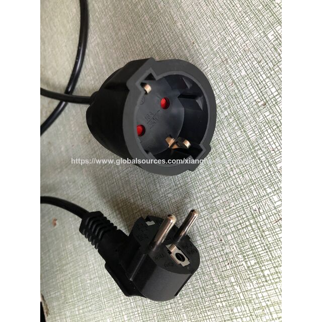 Verlängerungskabel mit europäischem Stecker (männlich/weiblich), Kfz-Leitung