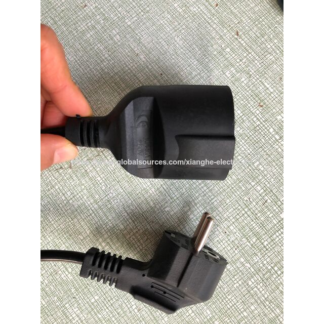 Verlängerungskabel mit europäischem Stecker (männlich/weiblich), Kfz-Leitung