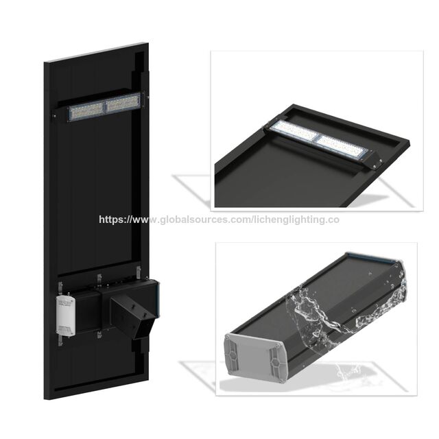 Lámpara Solar de Calle LED para Exteriores 2024, IP67, Impermeable, de Aluminio, con Panel Solar MONO de Alta Eficiencia - Oferta Caliente