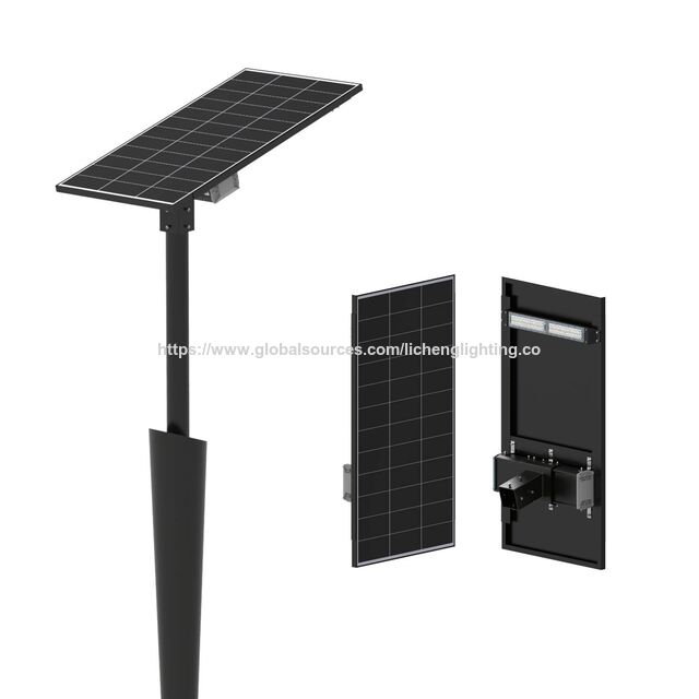 Lámpara Solar de Calle LED para Exteriores 2024, IP67, Impermeable, de Aluminio, con Panel Solar MONO de Alta Eficiencia - Oferta Caliente