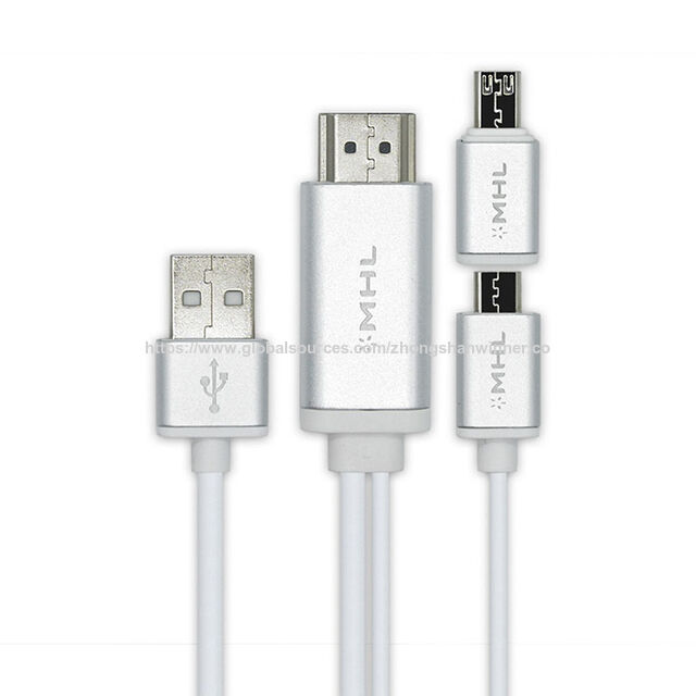 MHL 2 in 1 (5 Pin / 11 Pin) Micro USB zu HDMI Konverter HDTV Adapter für Android Handy Kabel
