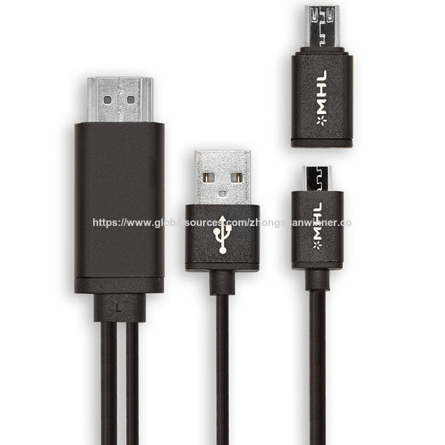 MHL 2 in 1 (5 Pin / 11 Pin) Micro USB zu HDMI Konverter HDTV Adapter für Android Handy Kabel