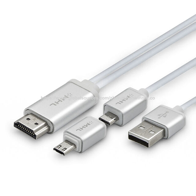 MHL 2 in 1 (5 Pin / 11 Pin) Micro USB zu HDMI Konverter HDTV Adapter für Android Handy Kabel