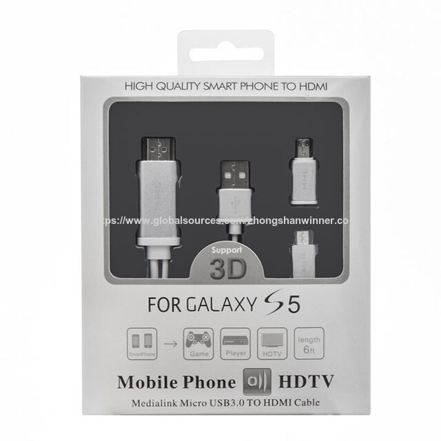 MHL 2 in 1 (5 Pin / 11 Pin) Micro USB zu HDMI Konverter HDTV Adapter für Android Handy Kabel