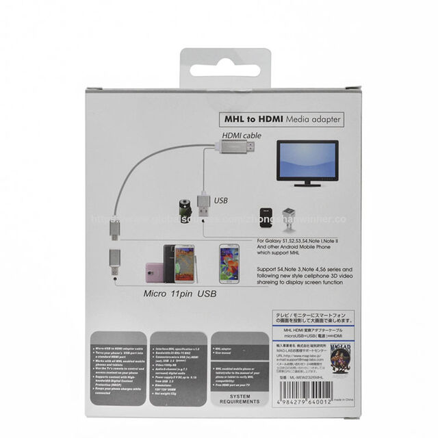 MHL 2 in 1 (5 Pin / 11 Pin) Micro USB zu HDMI Konverter HDTV Adapter für Android Handy Kabel