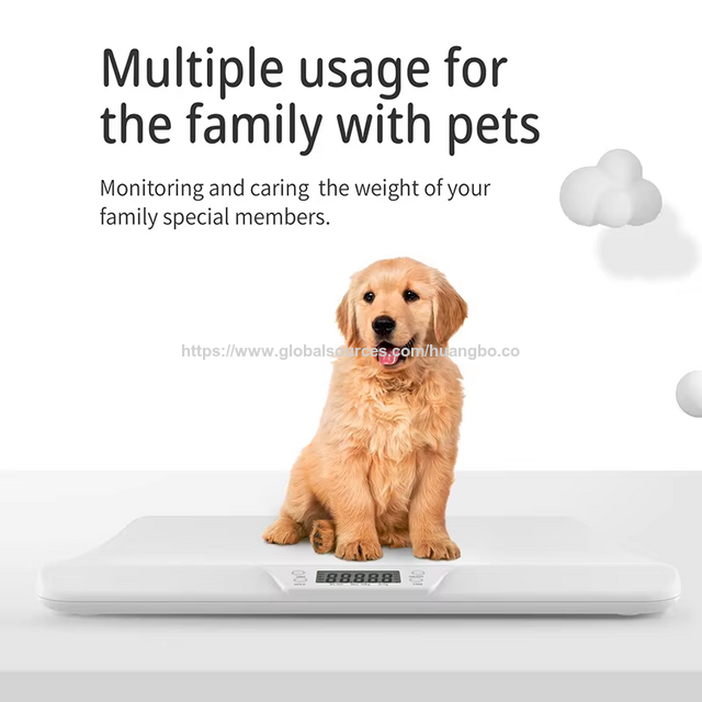 Balança Digital Eletrônica Profissional para Bebês Recém-Nascidos, Animais de Estimação e Crianças Pequenas com Display LCD ABS, Medidor de Peso e Crescimento até 30 kg
