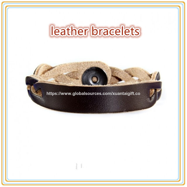 Lederarmbänder für Damen, Lederherstellung mit individuellem Logo