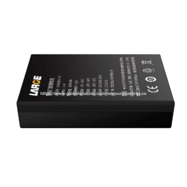 3,7V 1800mAh 103450 Lithium-Cobalt-Oxid-Material Aluminiumschalen-Lithium-Ionen-Akku, speziell für intelligente Türschlösser entwickelt