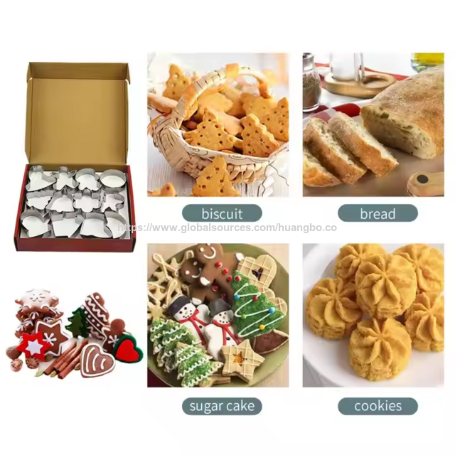 قوالب تقطيع بسكويت عيد الميلاد المخصصة بالجملة، قالب بسكويت على شكل نجمة، مجموعة قواطع بسكويت عيد الميلاد للخبز