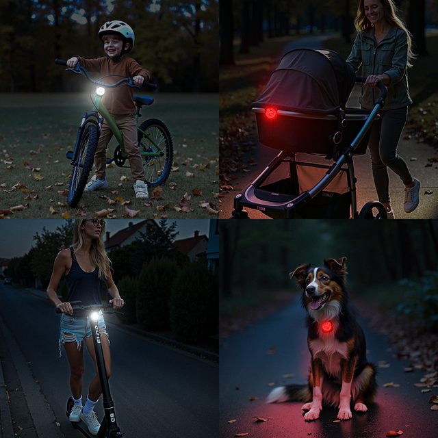 Feu Arrière de Vélo Étanche OEM avec Télécommande Sans Fil - Indicateurs de Virage LED Avant et Arrière avec Freinage pour le Cyclisme Nocturne