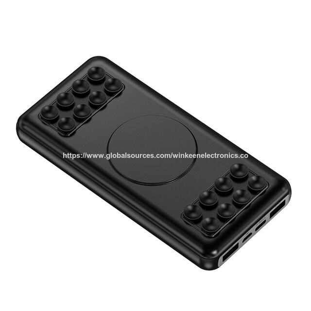 OEM 10000mAh Qi Wireless Powerbank mit Saugnapf, 10000mAh Mini-Akkuladegerät