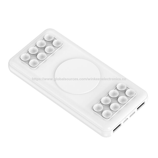 OEM 10000mAh Qi Wireless Powerbank mit Saugnapf, 10000mAh Mini-Akkuladegerät