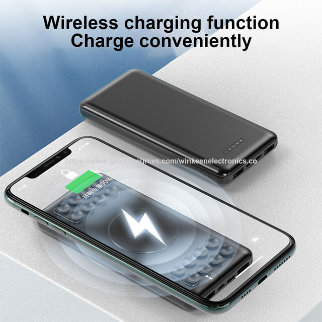 OEM 10000mAh Qi Wireless Powerbank mit Saugnapf, 10000mAh Mini-Akkuladegerät