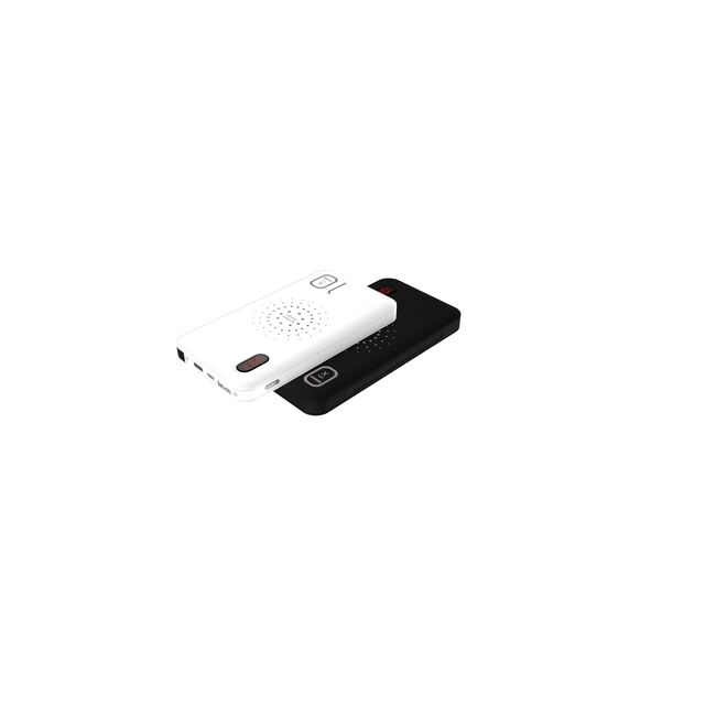 10000mAh Powerbank mit Schnellladung und Kabel, Tragbares Ladegerät 10000mAh mit Wireless Charging