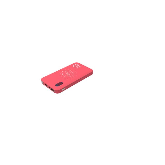10000mAh Powerbank mit Schnellladung und Kabel, Tragbares Ladegerät 10000mAh mit Wireless Charging