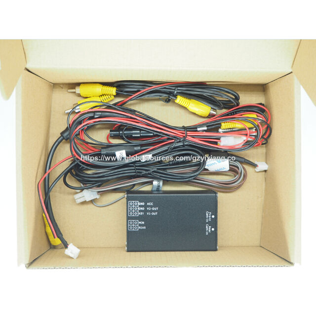 Boîtier de contrôle pour 2 caméras, sélecteur audio/vidéo 2 voies