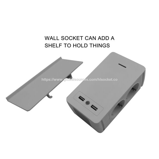 EU 4 Steckdosen Wandsteckdose Steckdosenleiste mit USB