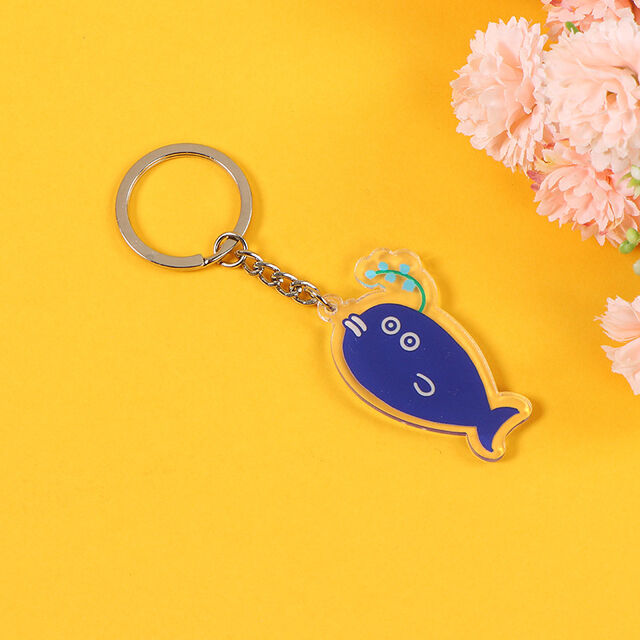 Pingente de Bolsa Barato Chaveiro Acrílico Design Personalizado com Cor e Padrão Chaveiro Plástico Desenho Animado