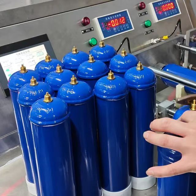 Cilindro de Nitrógeno de Acero al Carbono Desechable Personalizado de Alta Presión 1L, Ecológico, Certificado TPED, Apto para Horno, Herramientas para Postres, Crema